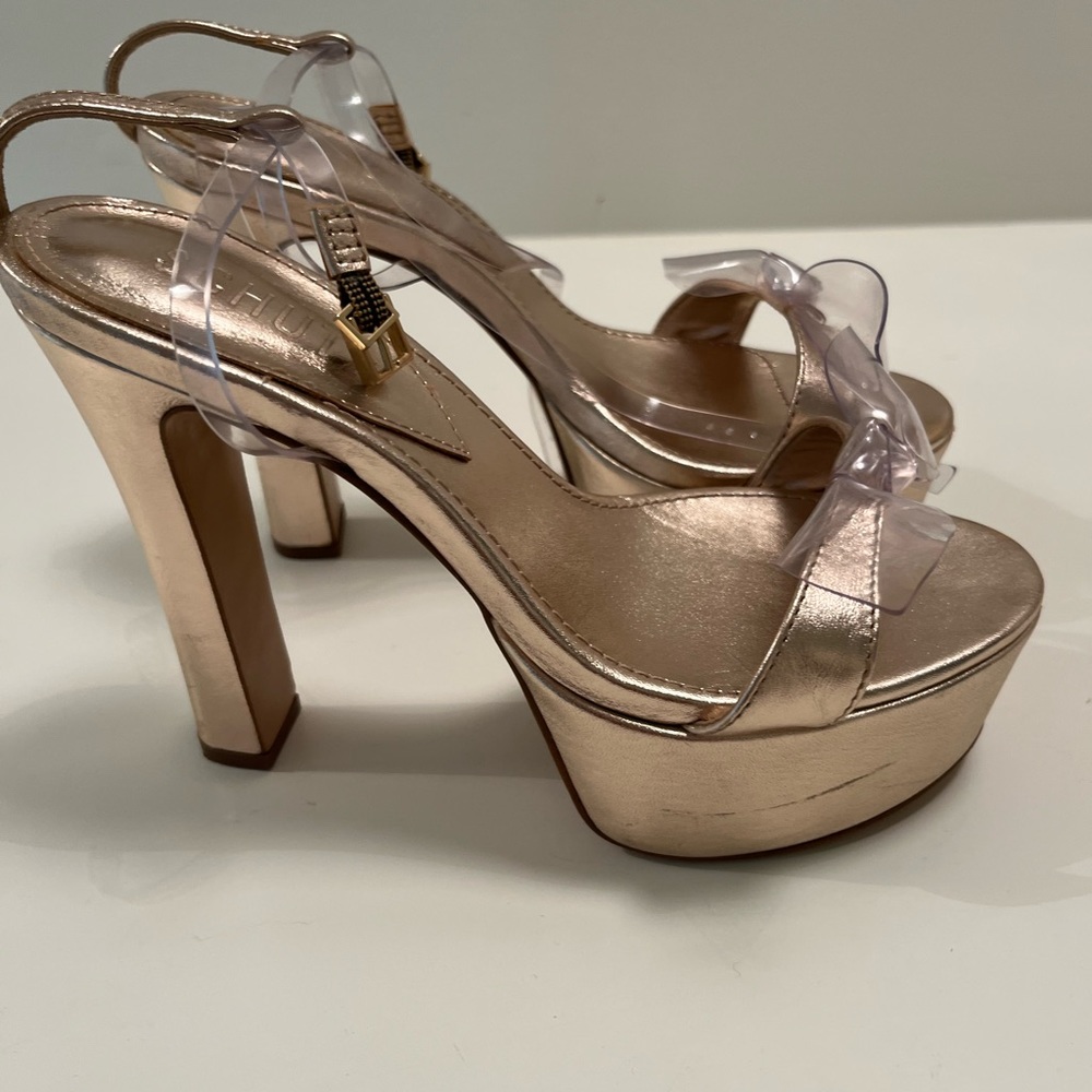 Schutz gold heels 5.5